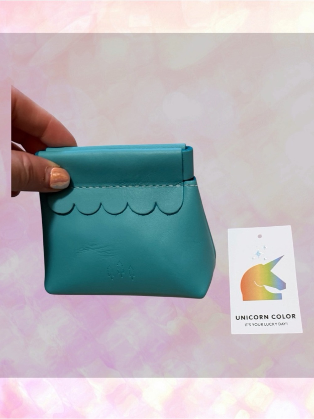 🦄 Portland Leather Penny Pouch | Paradise Blue | In-Store Only
